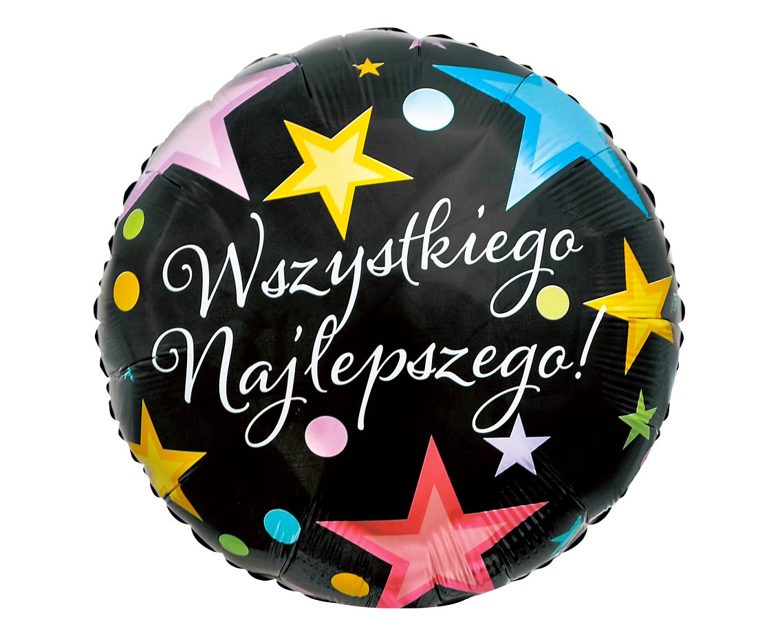 Balon foliowy Wszystkiego Najlepszego, 18 cali