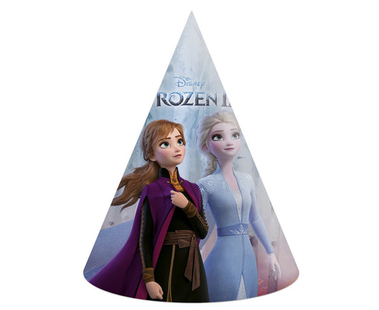 Czapeczki papierowe Kraina Lodu, Frozen 2, 6 szt.