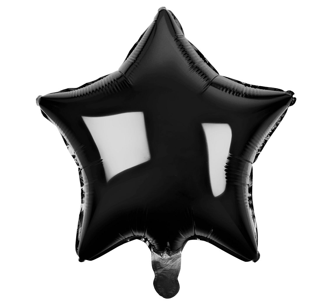 Balon foliowy GWIAZDA, czarna, 19 cali