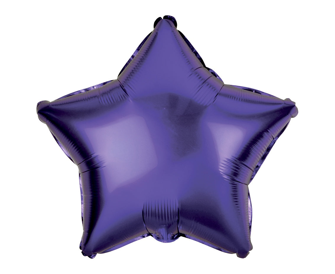 Balon foliowy GWIAZDA, fioletowa, 19 cali