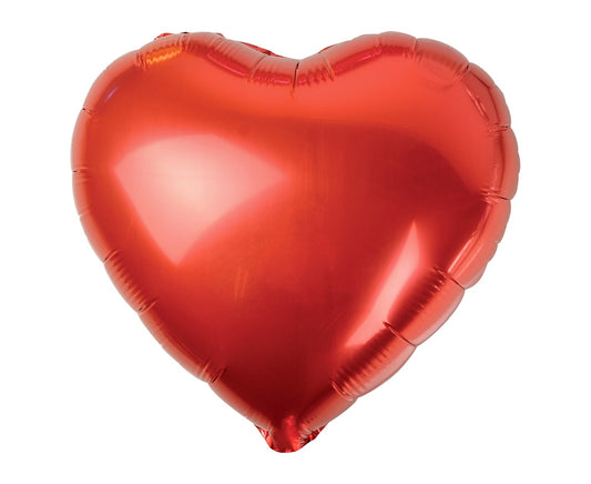 Balon foliowy SERCE, czerwone, 18 cali