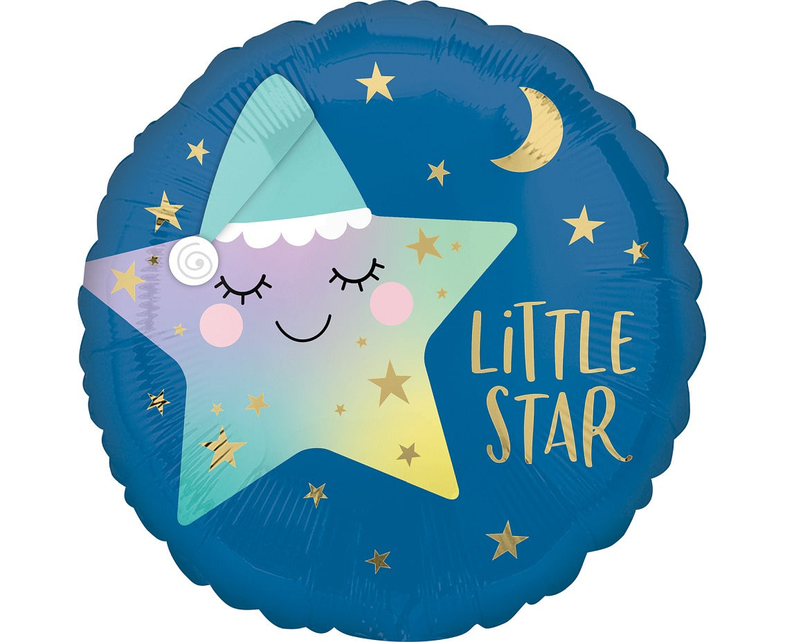 Balon foliowy Świąca gwiazda Little Star, 18 cali