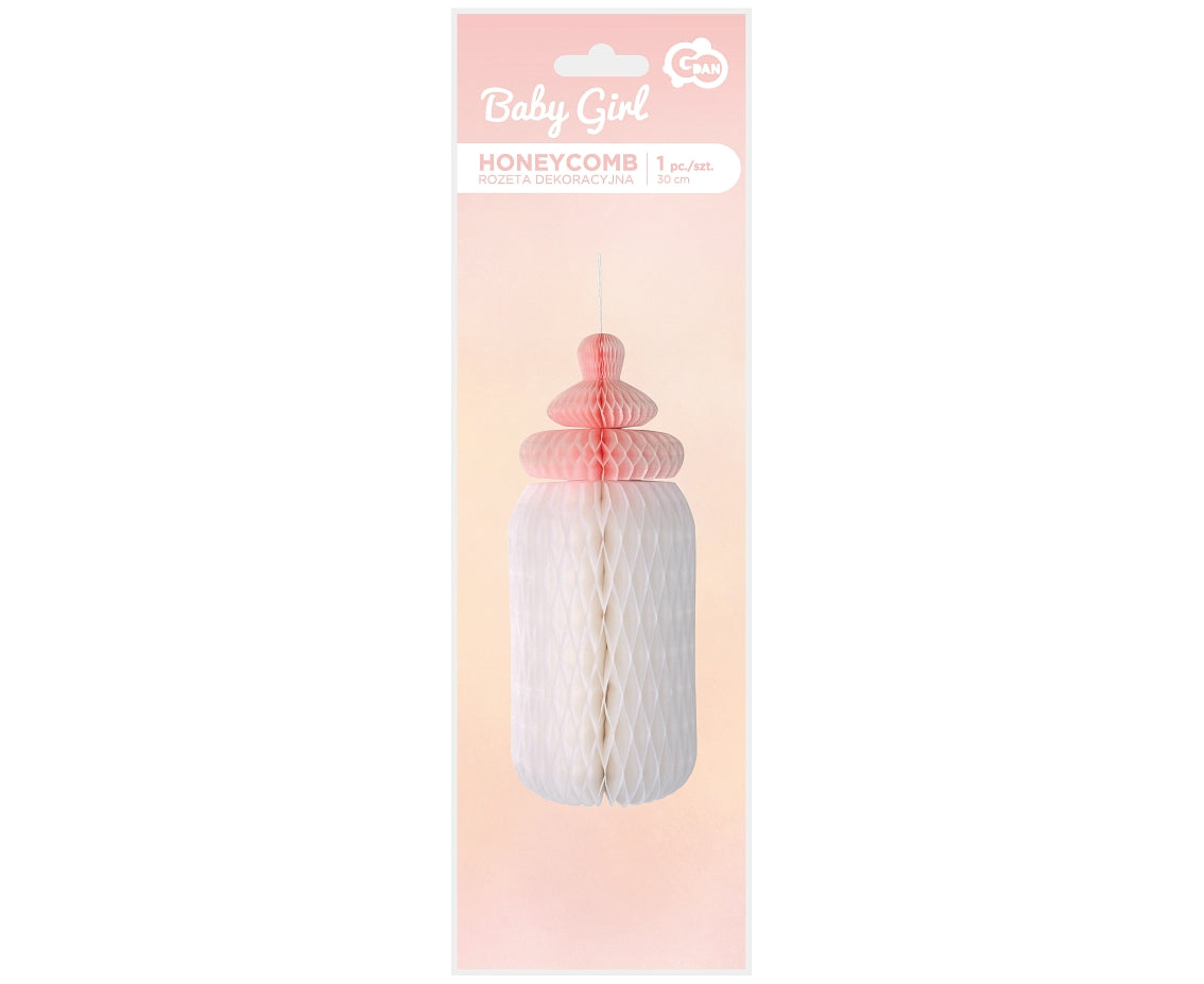 Rozeta dekoracyjna Baby Girl, butelka - 30 cm