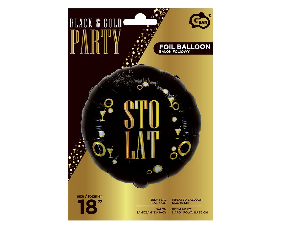 Balon foliowy Sto Lat (B&G Party), 18 cali