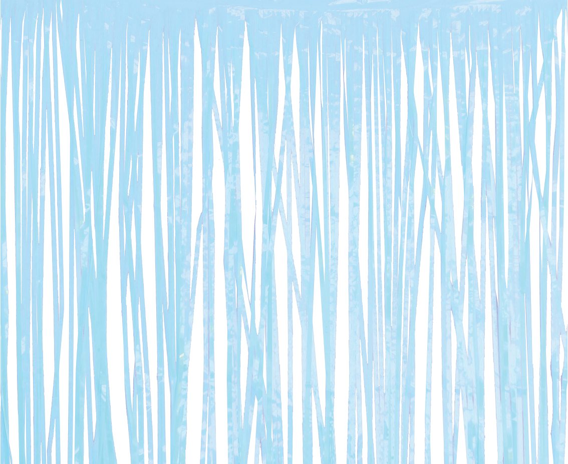 Kurtyna pastelowa jasnoniebieska, 100x200 cm
