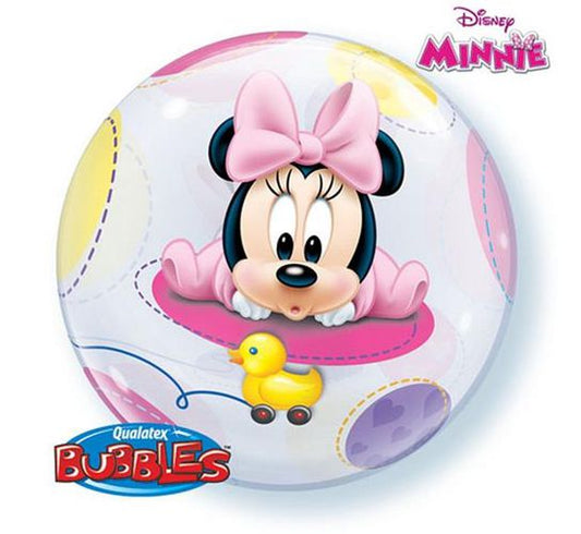Balon Bubble 22' Minnie Mouse Baby