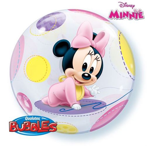 Balon Bubble 22' Minnie Mouse Baby